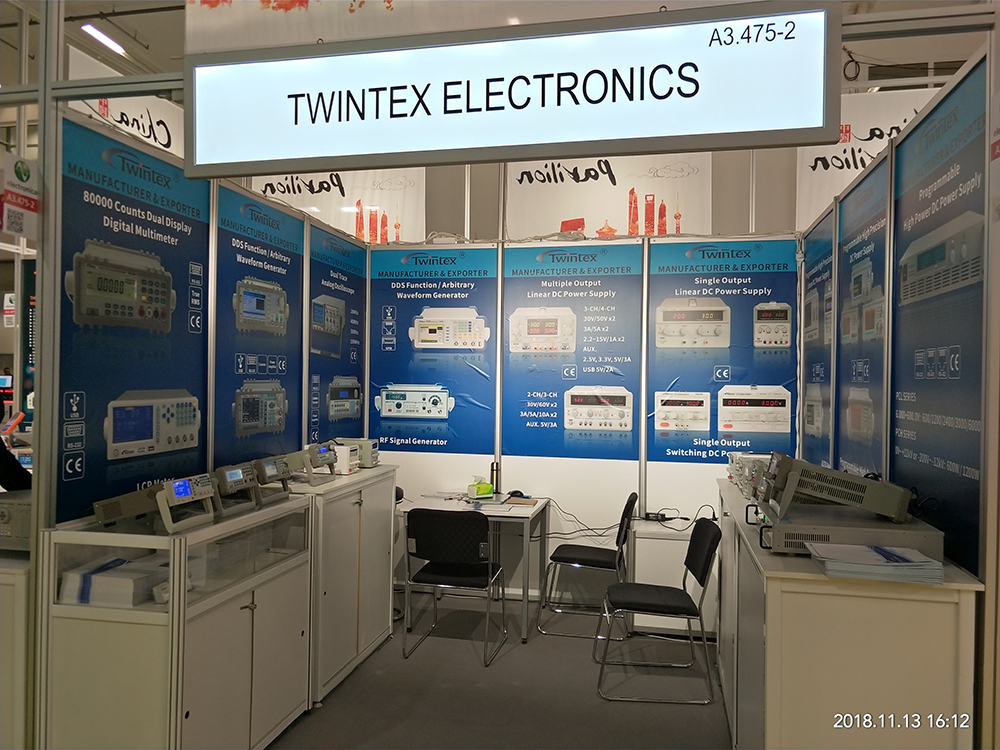 TWINTEX exhibited at Electronica 2018 in Munich
